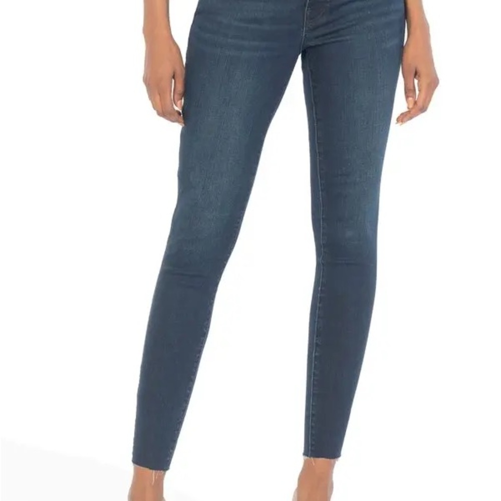 Kut From The Kloth Donna Fab Ab High Waist Raw Hem Ankle Skinny Jeans Size 10